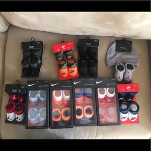 Nike and Jordan Newborn 2 Piece Bootie sets NEW